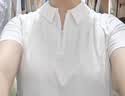 蕉下（beneunder）POLO衫女士凉感速干户外运动CC003春夏新品霜奶白M 实拍图