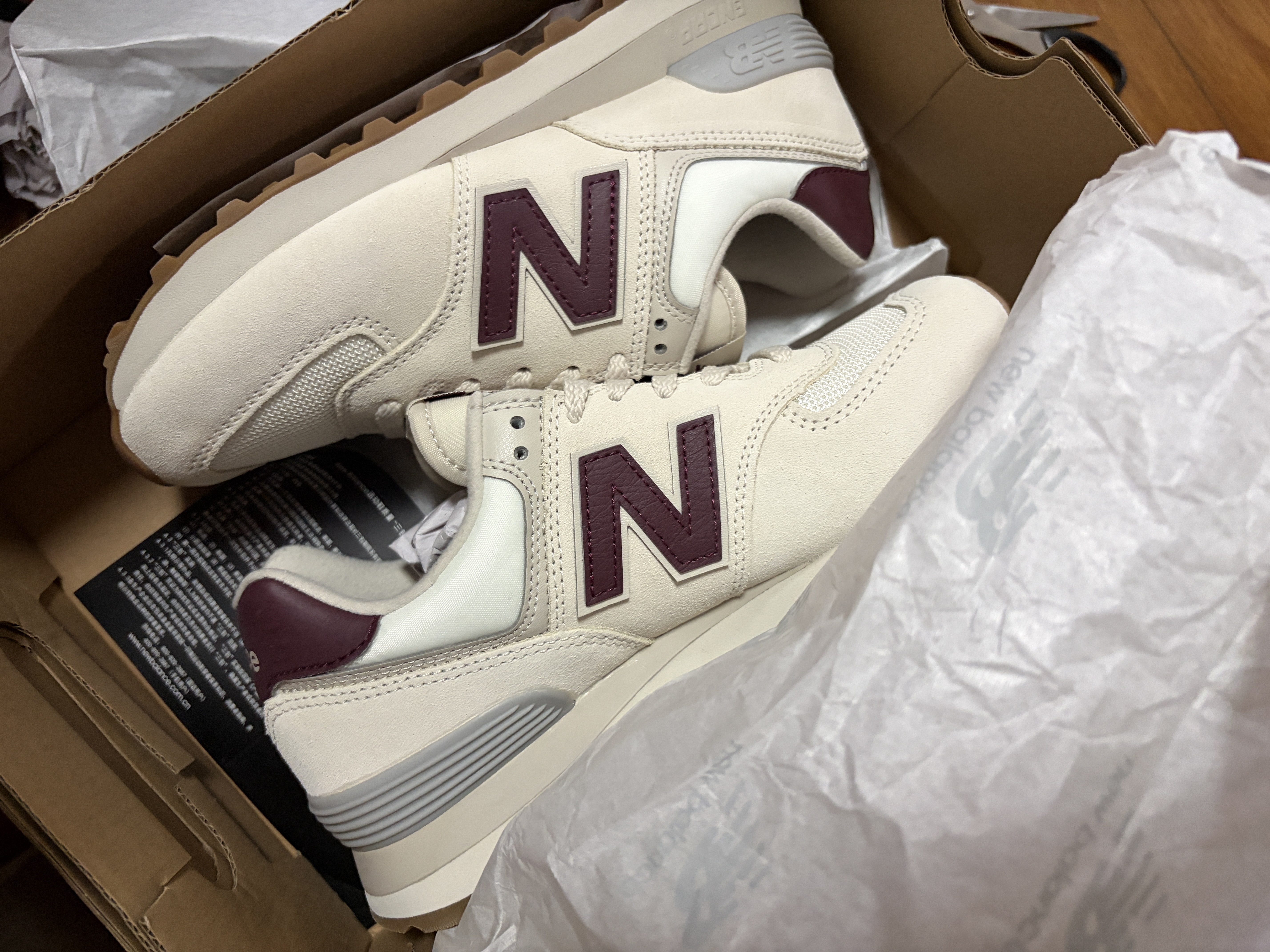 NEW BALANCE女鞋复古夏季轻便耐磨百搭休闲运动慢跑鞋574系列WL574RCF 36.5 实拍图