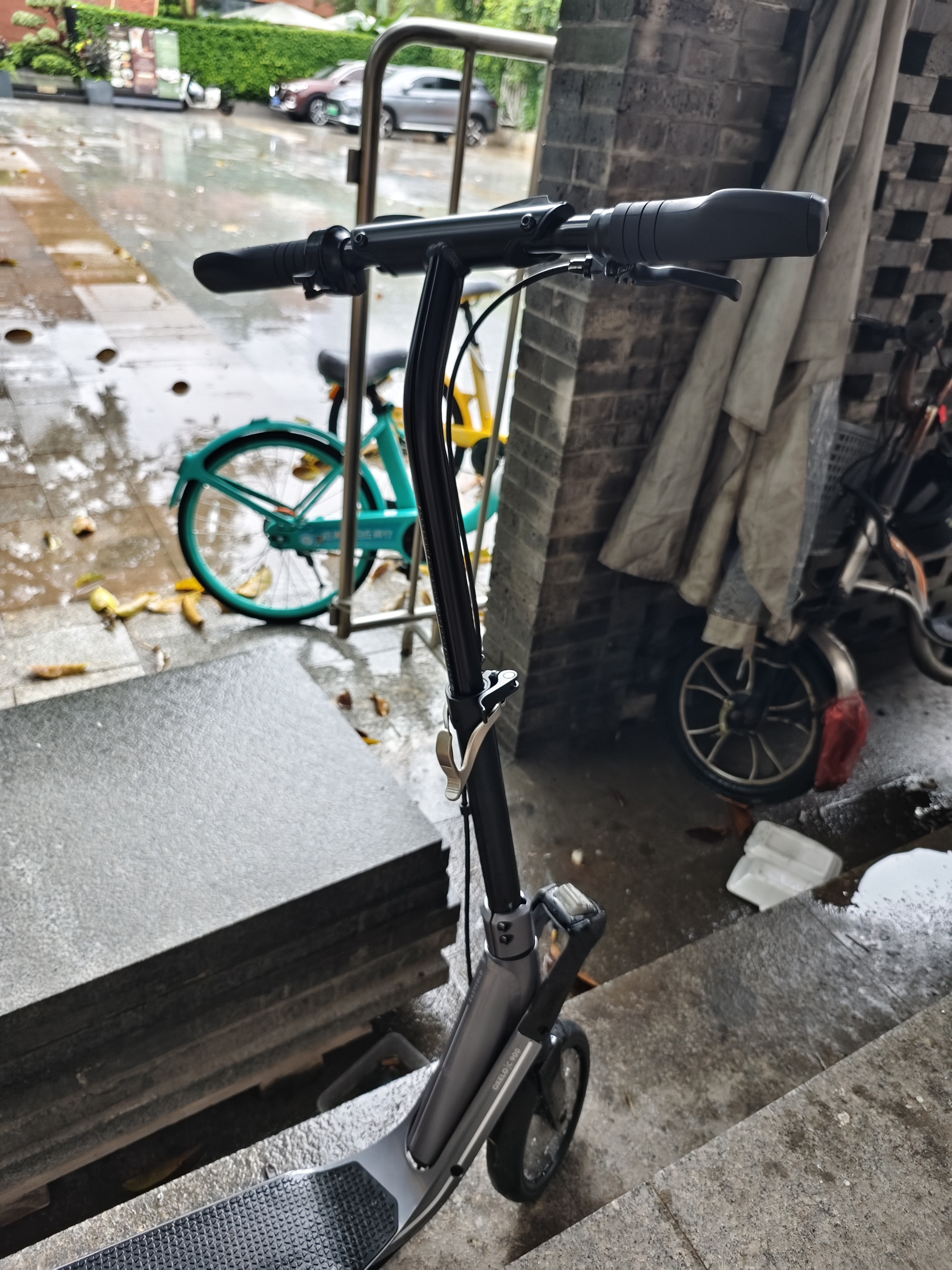 迪卡侬成人运动滑板车可折叠便携通勤车高度可调节车C900太空灰4392758 实拍图