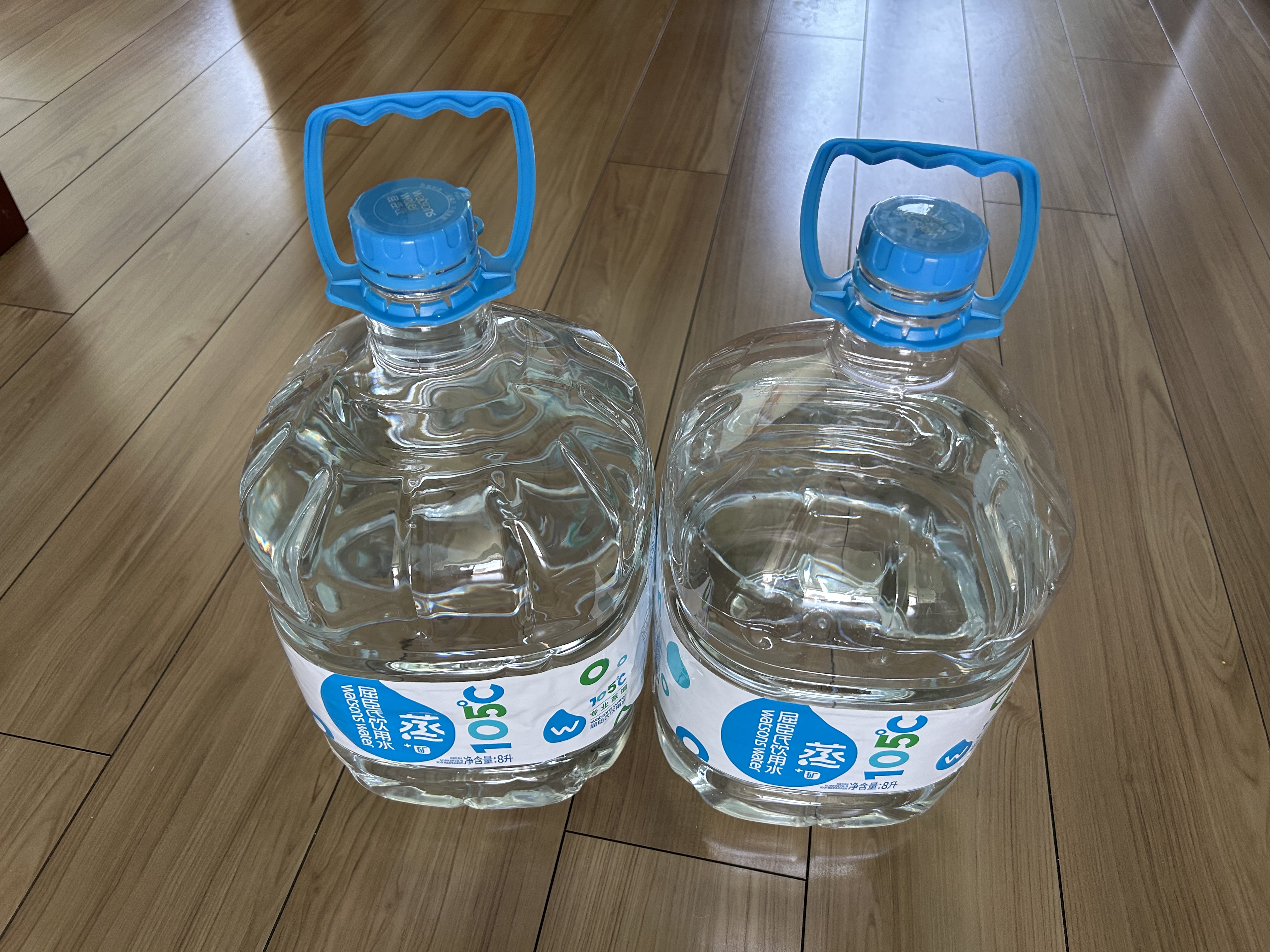 屈臣氏蒸馏水添加矿物质8L*2桶整箱大桶装水非矿泉水饮用水家庭装泡茶 实拍图