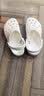 卡骆驰（CROCS）贝雅卡骆班洞洞鞋|205089 白/深蓝-126   40 (250mm)   实拍图