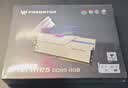 宏碁掠夺者（PREDATOR）96G(48G×2)套装 DDR5 6000频率 台式机内存条 Hermes冰刃系列 RGB灯条(C28) 白色 AI电脑配件 实拍图