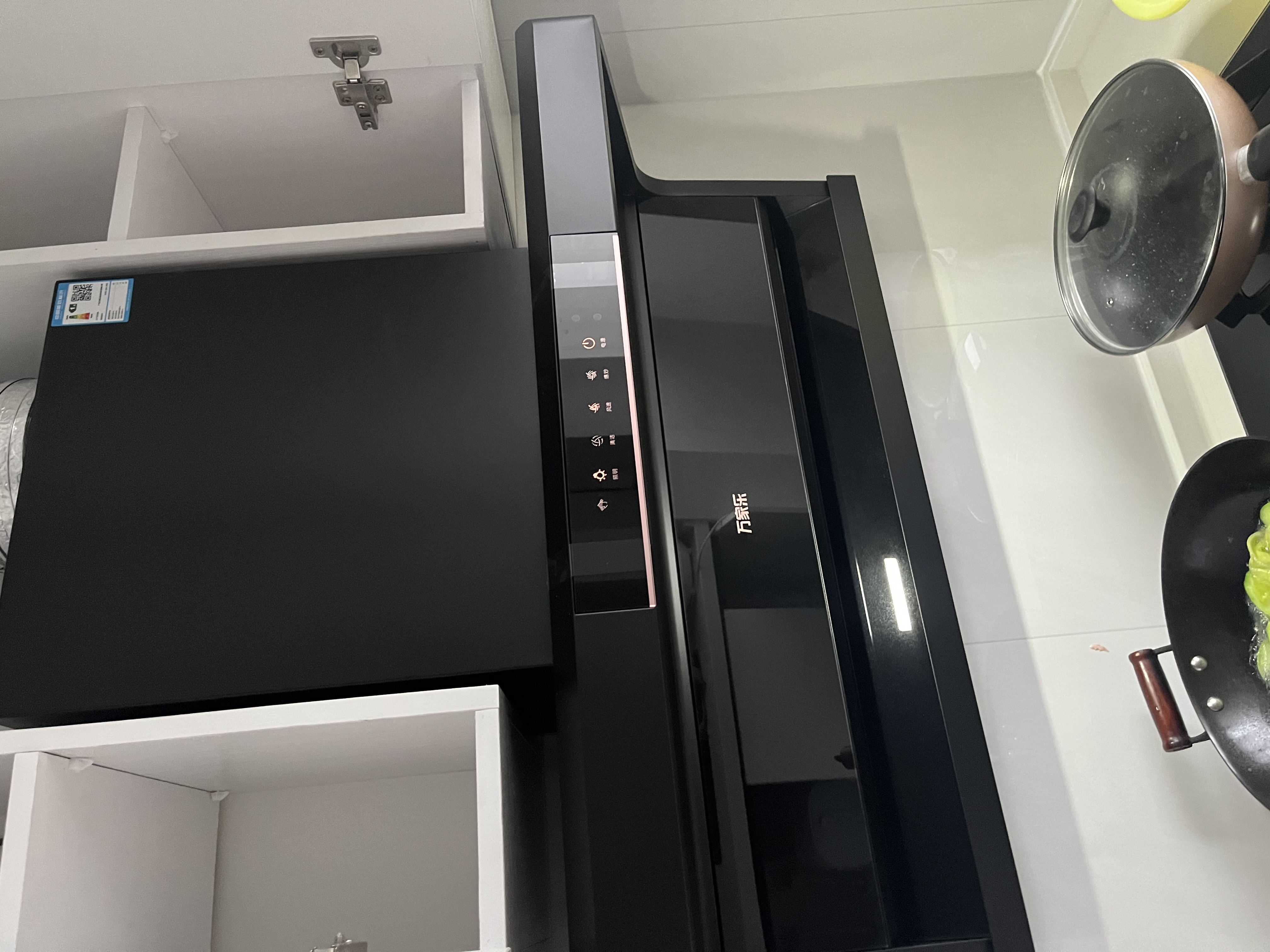 万家乐油烟机【小鲸喜AK5】顶侧双吸油烟机自清洗 23立方油烟机 5.1kw大火力煤气灶具套装AK5+TAC5液化气 实拍图