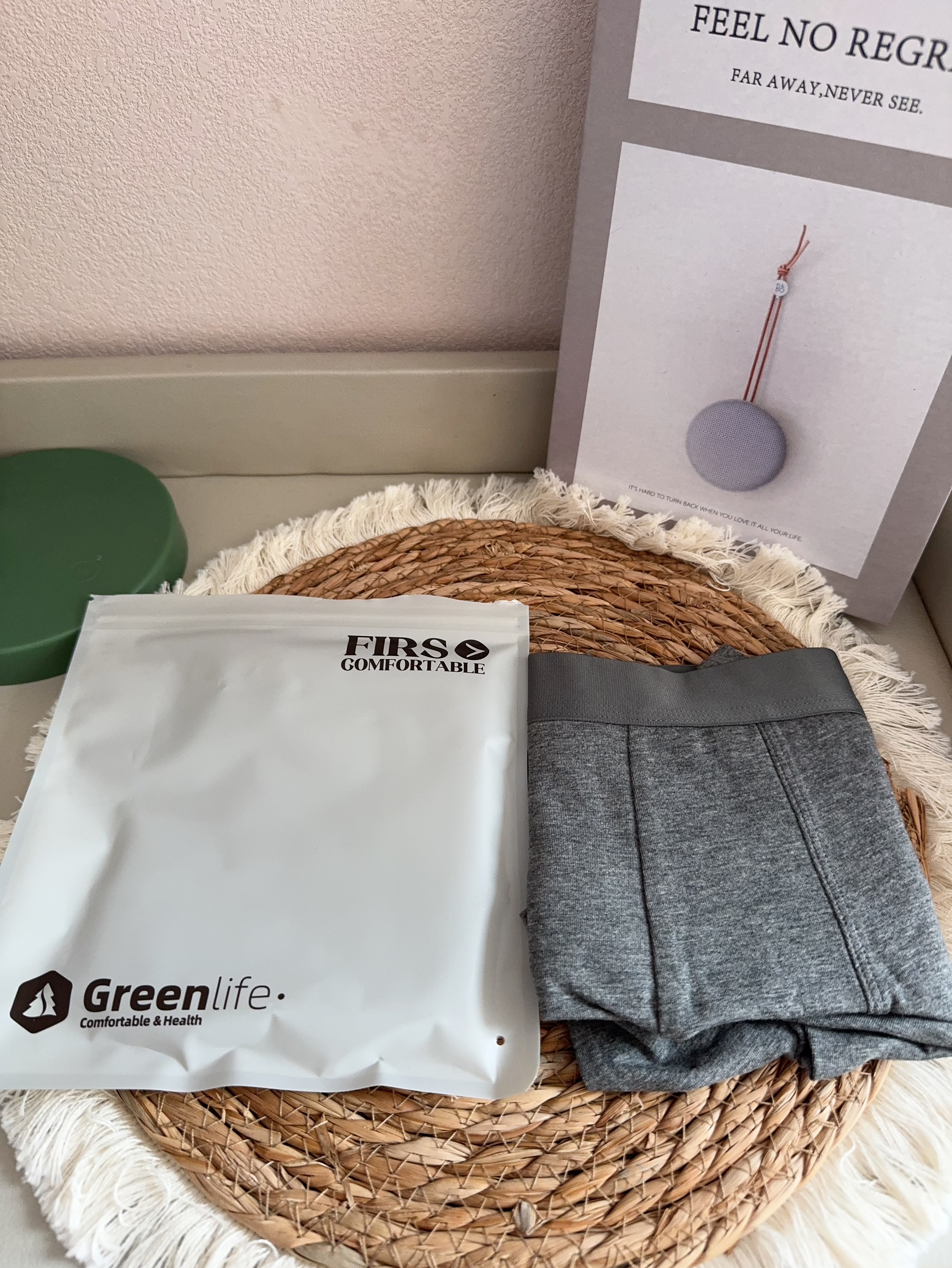 杉杉（FIRS）【A类医用棉】男士纯棉内裤男桑蚕丝底裤10A抗菌裆平角大码短裤衩 实拍图