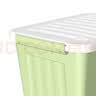 SPACEXPERT 衣物收纳箱特大号塑料整理箱车载储物箱60L绿色 1个装 带轮 实拍图