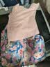 拉夏贝尔女童套装夏季新款休闲舒适两件套小女孩飞袖粉色甜美童装 夏日甜心蓝 120 建议身高111cm-120cm 实拍图