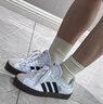 adidas「T头鞋」VL COURT复古休闲板鞋德训鞋男女阿迪达斯轻运动 白色/黑色/灰色 (推荐女生选小半码)   41 实拍图