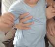 ELLE BABY宝宝睡衣儿童夏款优可丝女童家居服男童短袖空调服 海沫蓝 100 实拍图