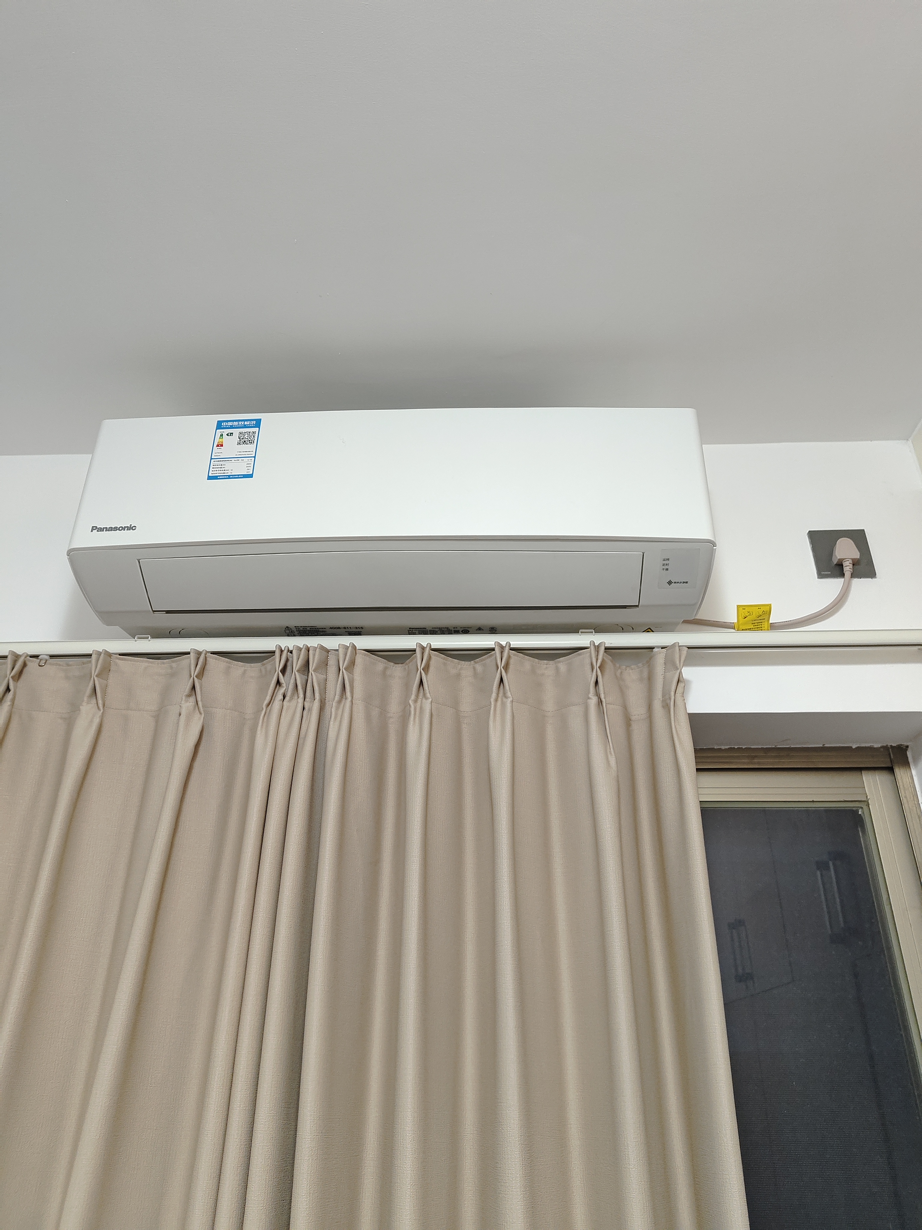 松下（Panasonic）1匹/1.5匹空调家用一级能效空调直流变频冷暖节能 双排纯铜管壁挂式空调挂机省电以旧换新 E1系列 大1匹 一级能效【E9KQ10】 实拍图