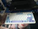 VGN N75 V2有线/无线/蓝牙三模客制化机械键盘79键gasket结构全键热插拔游戏电竞办公键盘 N75 V2 动力金轴 海盐 三模 实拍图