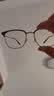 依视路（ESSILOR） 新款商务男镜架时尚镜框女配依视路镜片近视定制眼镜网上配镜 钛金属-半框-4017BK-黑色 镜框+依视路膜岩高清1.60现片 实拍图