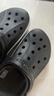 卡骆驰（CROCS）贝雅卡骆班洞洞鞋|205089 黑色/白色-066   37 /38(230mm)   实拍图