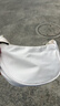 【轻便斜挎包】尼龙斜挎包包女包饺子包腋下包百搭单肩帆布包 白色热销款 实拍图