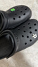 卡骆驰（CROCS）檀健次同款经典洞洞鞋轻便百搭女沙滩鞋包头拖鞋男鞋|10001 黑色-001(含智必星) 44 (280mm) 实拍图
