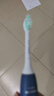 飞利浦（PHILIPS）声波电动牙刷钻石3系 5倍洁齿5种模式 洁净亮白2刷头 生日礼物送男士/女友 HX5181/02蓝 实拍图
