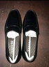 沙驰男鞋秋季商务正装鞋真皮牛皮套脚透气羊皮懒人软底耐磨鞋商场同款 黑色 44 实拍图