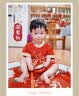 G.duck小黄鸭一周岁礼服男宝宝抓周衣服女婴儿百天满月唐装中国风套装 红色三件套 90 尺码1~2岁【 80-90cm】 实拍图