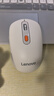 联想（Lenovo）无线蓝牙双模充电鼠标 蓝牙5.0/3.0 便携办公鼠标人体工学设计 Howard Mouse 2022充电版樱花白 实拍图
