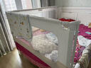丸丫K2婴儿床围栏宝宝防摔床护栏床边防掉档板免打钉三面1.5*2*2 实拍图
