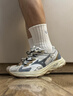 美津浓（MIZUNO）【吴曦同款】男女运动休闲缓震透气网面复古做旧跑步鞋RACER S 实拍图
