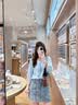 森马（Semir）衬衫女夏季七分灯笼袖A字oversize肌理流苏2026衬衣109326105002 实拍图