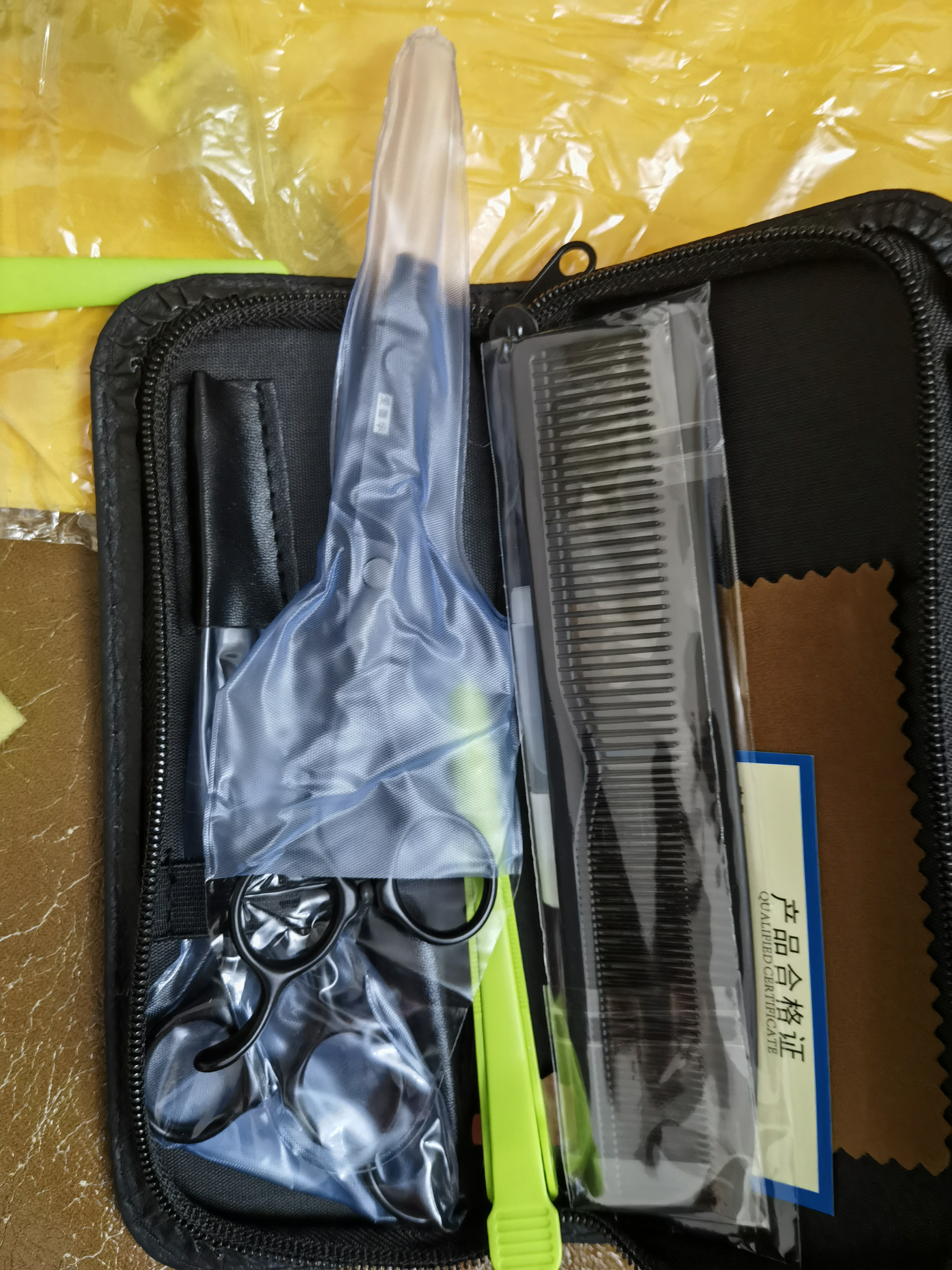 爱德华（EDWARD）发廊家庭专业理发剪刀平剪牙剪套装美发工具套装酷黑不锈钢802 实拍图