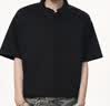 7家优品美式亨利领t恤男士夏季新款简约高级polo短袖7Y15 黑色 2XL 实拍图