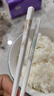 京东京造筷子 家用高档景德镇食品级抗菌防霉彩盒装 中式陶瓷分餐筷10双装 实拍图