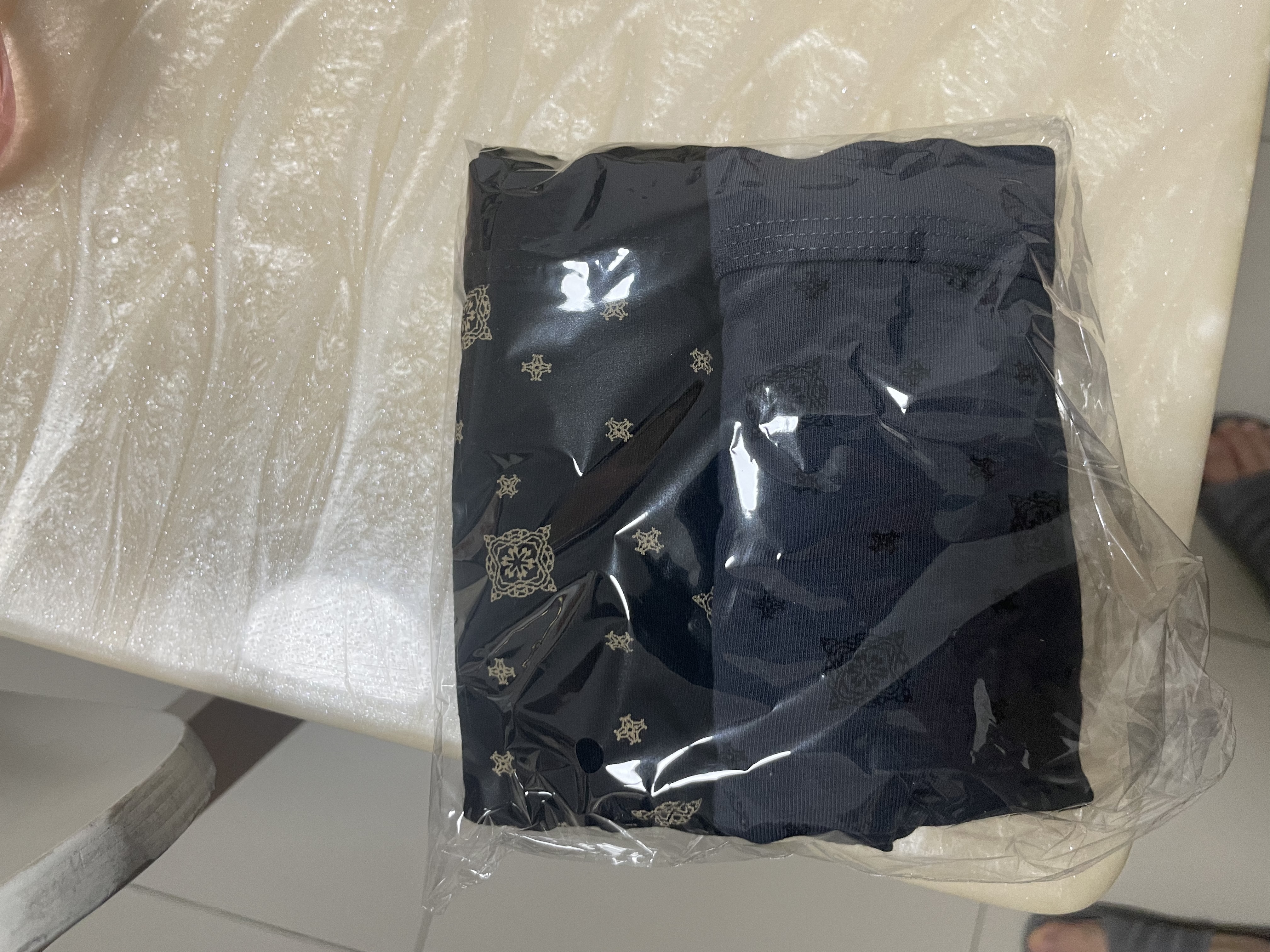 健将男士三角裤棉男士内裤男10A抗菌中腰裤头性感短裤衩雪花款4条装 实拍图