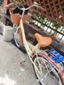 凤凰（Phoenix）自行车女款老式城市通勤新型省力轻便实心胎变速上班代步复古单车 95免装【省力全轴承/双层铝合金轮】芭蕾黄 26寸【适合身高155-185cm】 实拍图