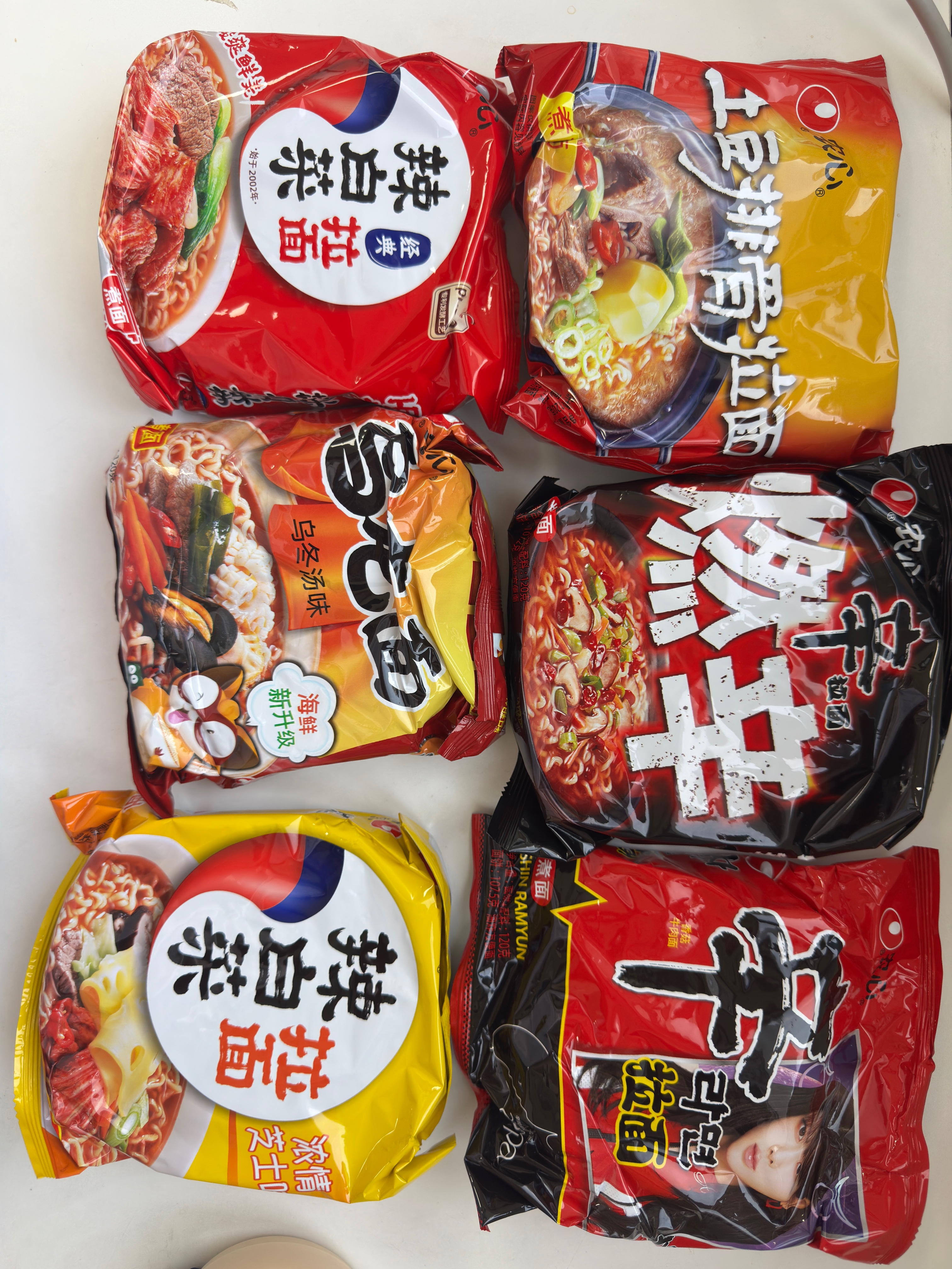农心经典混合口味8连包 972g辛拉面辣白菜口味方便面拉面泡面速食 实拍图