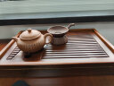藏壶天下茶盘沥水托盘功夫茶具小茶台一人用家用简易竹制蓄水式茶海干泡台 长方形-竹木茶盘 实拍图