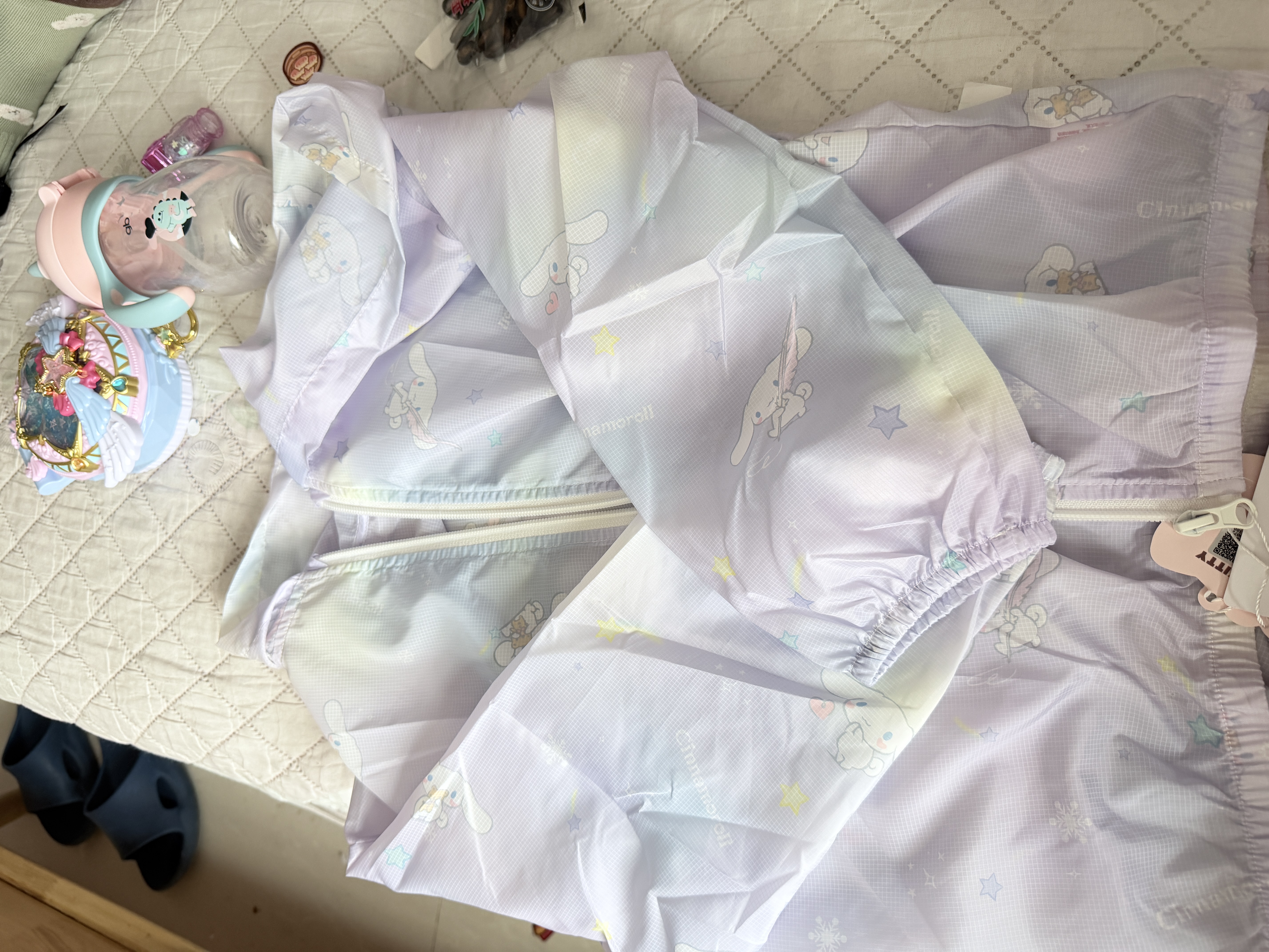 Hello Kitty女童防晒衣儿童皮肤衣薄外套女孩空调服开衫1012紫色130cm 实拍图