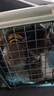 宠物航空箱猫咪空运包猫笼猫包狗狗托运便携车载猫箱子 灰色超大号【59*37*36cm】 航空箱 实拍图