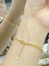 中国黄金（CHINA GOLD）黄金手链女足金首饰凤尾手链素金生日618送女朋友礼物送老婆 时尚凤尾手链 约2.6g 实拍图