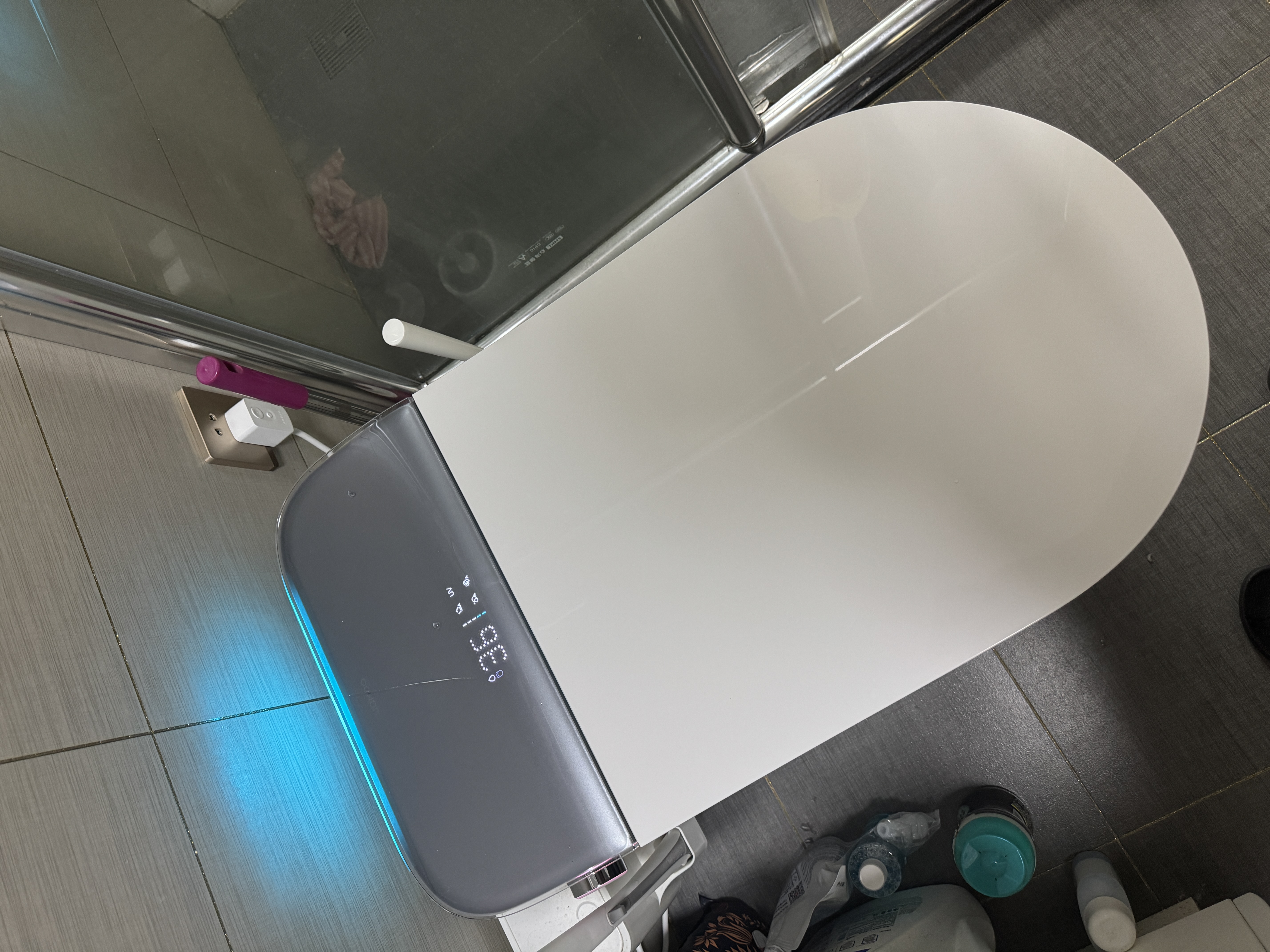 九牧（JOMOO）智能马桶一体机家用节水马桶坐便器无水压限制抗菌免触坑距可调 无极坑距+除臭抗菌+智能操控【ZS780P】 实拍图