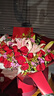 花艺湾鲜花同城配送玫瑰百合花束表白送女友老婆闺蜜生日礼物店 19朵红玫瑰6朵粉百合花束 全国同城配送 留言送花日期 实拍图