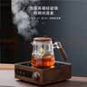 宣室堂泡茶壶家用茶壶新款飘逸杯耐热玻璃内胆泡茶杯一键茶水分离杯茶具 【透明款】飘逸壶650毫升650ml 实拍图