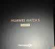 华为HUAWEI WATCH 5 42mm基础款不锈钢表壳金星白素皮复合表带X-TAP智感窗eSIM通话手表 实拍图