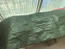 雅煌篷布加厚防水布料防晒遮阳帆布户外帆布遮雨布油布篷布绿银3*3米 实拍图