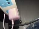 固质【国标3c认证】苹果17充电器小冰块适配原装45W氮化镓iPhone16快充air套装promax/plus充电头15pro 【樱花粉】45W充电头+两米CC编织快充线 实拍图