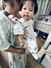 比威亚bvya婴儿腰凳解放者婴儿背带前抱式宝宝两用外出抱娃神器多功能 奶油白 实拍图