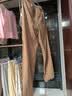 MUJI 女式 棉水洗 轻便 锥形裤 裤子女款女装26年春季长裤BE1W5A6S 米色 S (155/62A) 实拍图