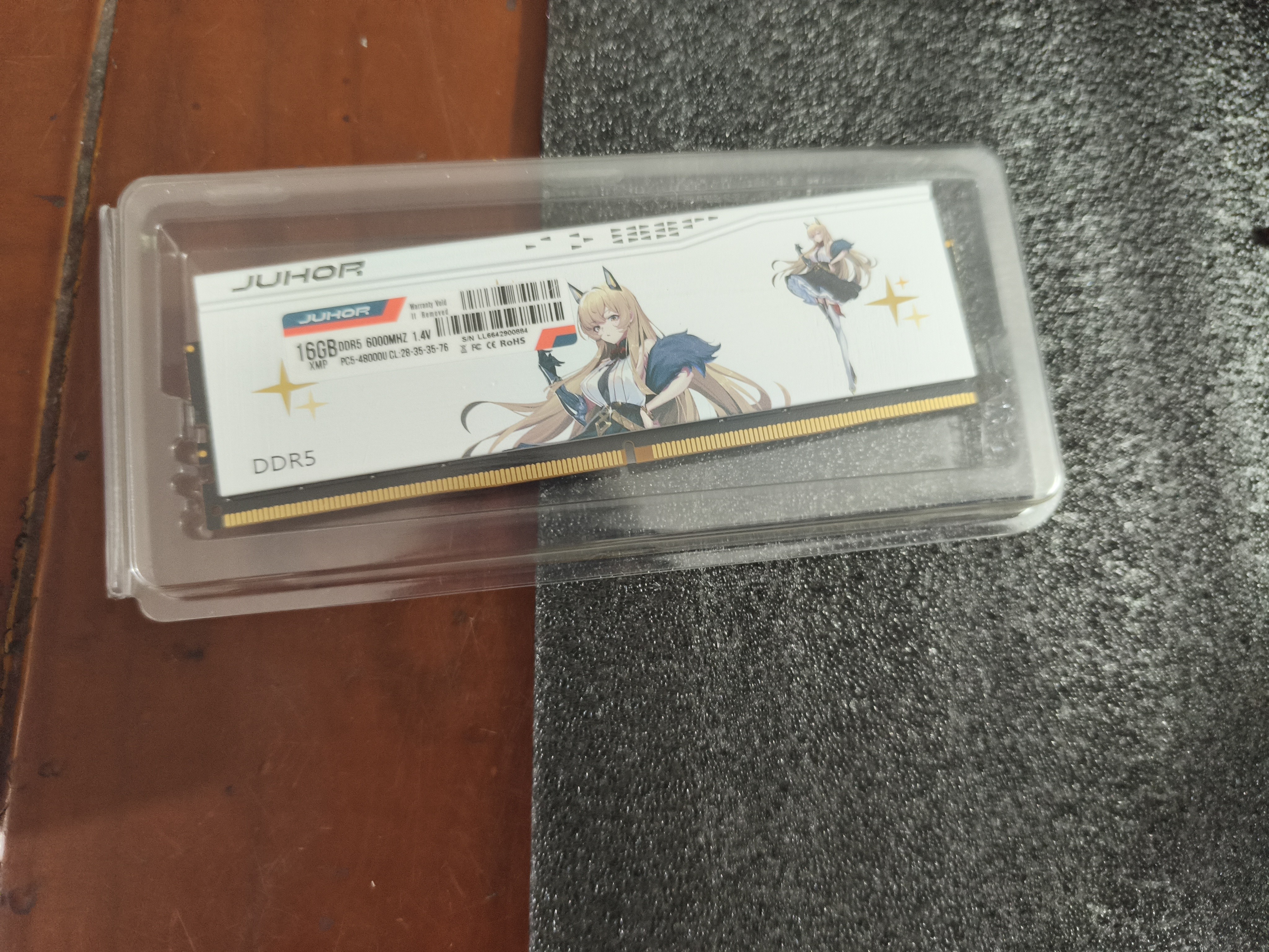 JUHOR玖合 16GB DDR5 6000 台式机内存条 海力士A-die颗粒 CL28 玲珑无灯 助力AI  实拍图