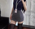 浪莎情趣内衣纯欲风秘书包臀裙御姐修身无袖半身裙sm羞耻夫妻刺激制服 实拍图