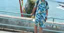 MOLOON男士泳衣短袖花衬衫沙滩服三亚夏威夷风旅游度假情侣夏季薄款套装 套装A款（衬衫+短裤） XL （建议125-145斤） 实拍图