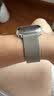 品胜适用苹果手表表带apple iwatch S12/11/S10/Ultra4/3米兰尼斯降落伞弹扣表带iwatch S9/S8/SE3钛色 实拍图