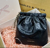 CHARLES&KEITH迷你菱格流浪包单肩斜挎双肩包包女包生日礼物送女友CK2-60782390 【S号】Black黑色 S 实拍图