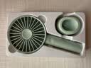 京东京造手持桌面两用便携式手持小风扇usb充电静音大风力电风扇随身小型户外露营迷你桌面电风扇薄荷绿 实拍图