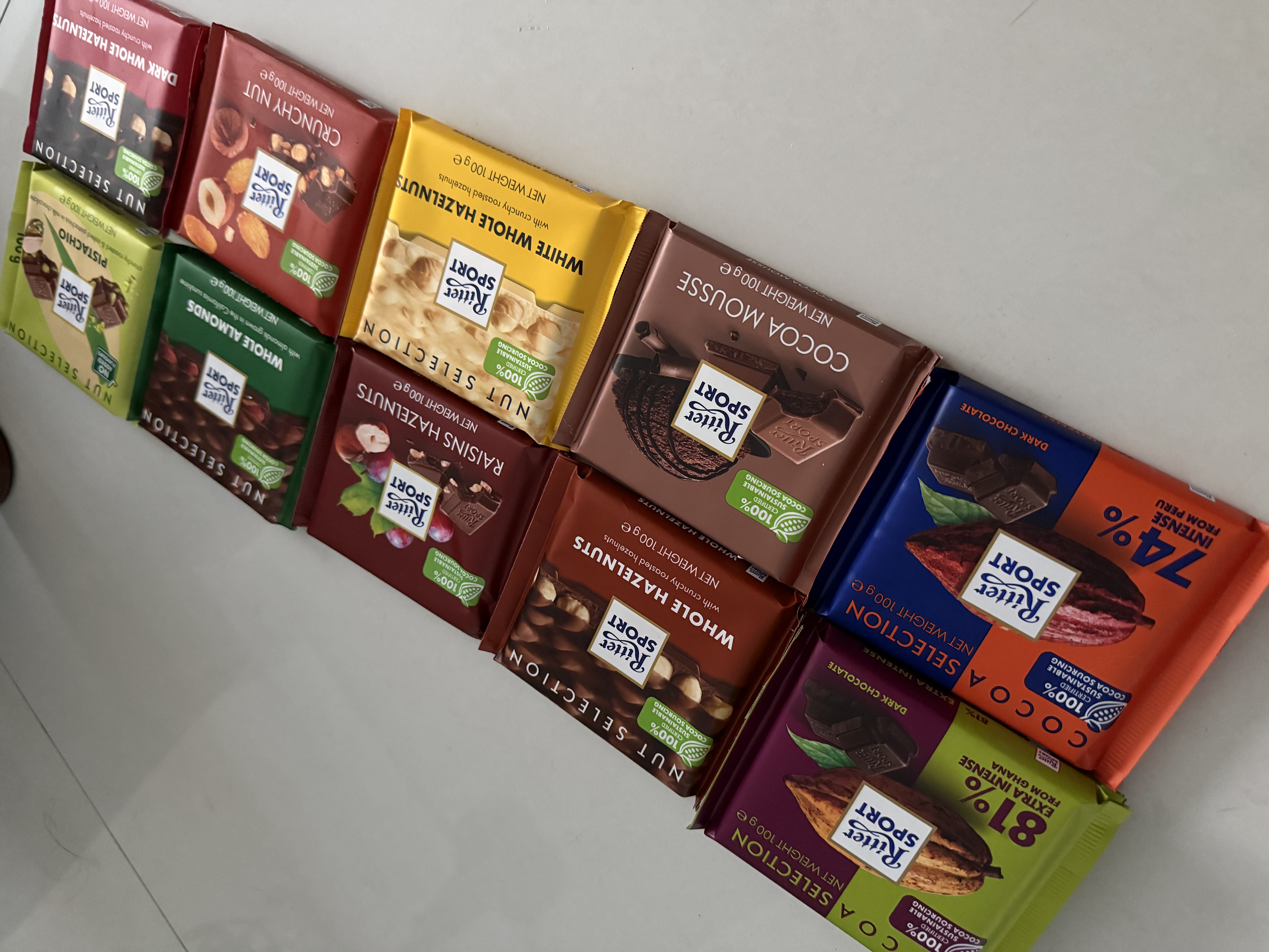 瑞特滋（RITTER SPORT）全榛子牛奶巧克力 100g 休闲零食糖果节日礼物送男女友德国原产 实拍图